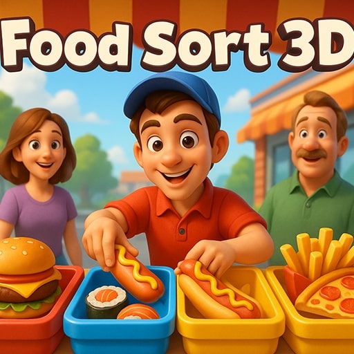 how to play Food Sort 3D